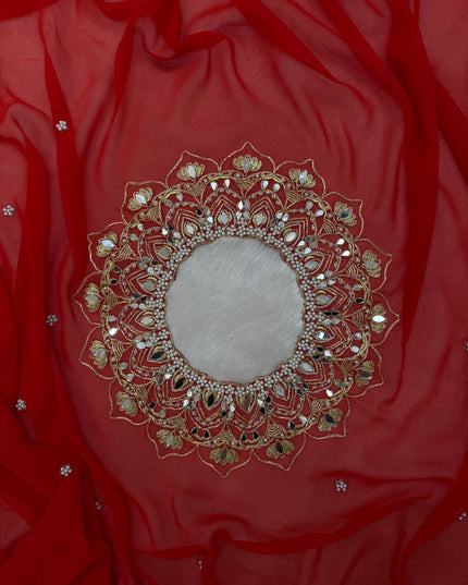 Exclusive Hand Worked Drape Saree with Stitched Blouse