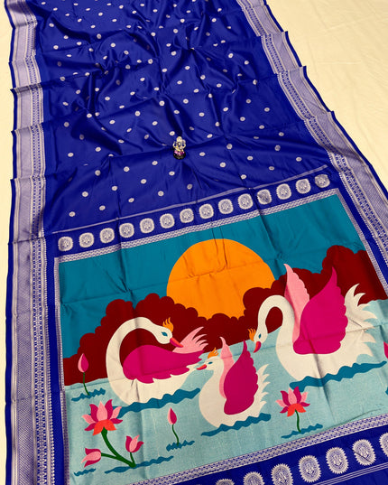 Premium Soft Silk Aarya Fancy Pallu Kadiyal Paithani Saree