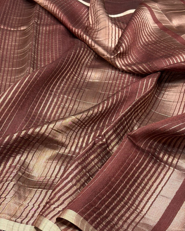 Premium Handwoven Muga Silk Saree with Royal Weaves and Natural Golden Glow