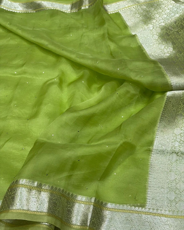 Premium Banarasi Pure Organza Silk Saree