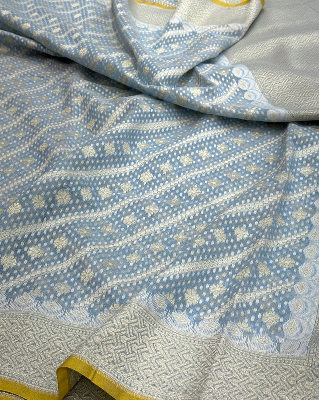 Premium Banarasi Pure Cotton Saree with Timeless Ethnic Elegance