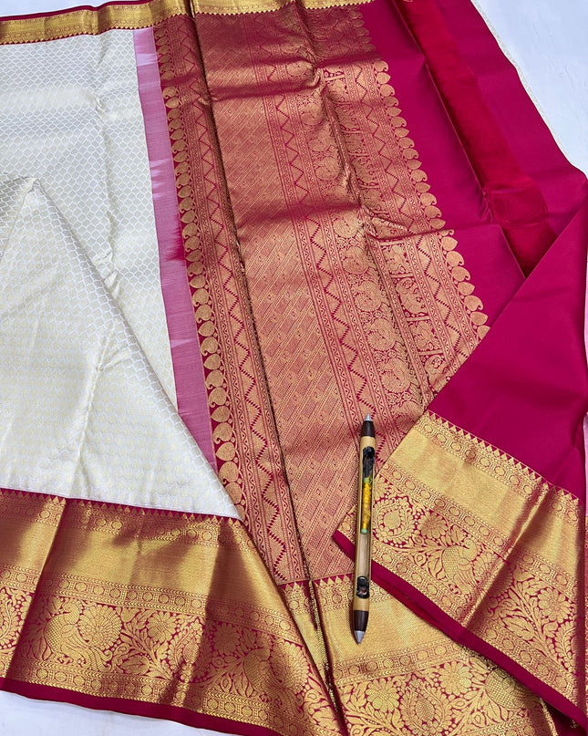 Kanchipuram Pure Silk Bridal Saree | Handwoven Wedding Saree