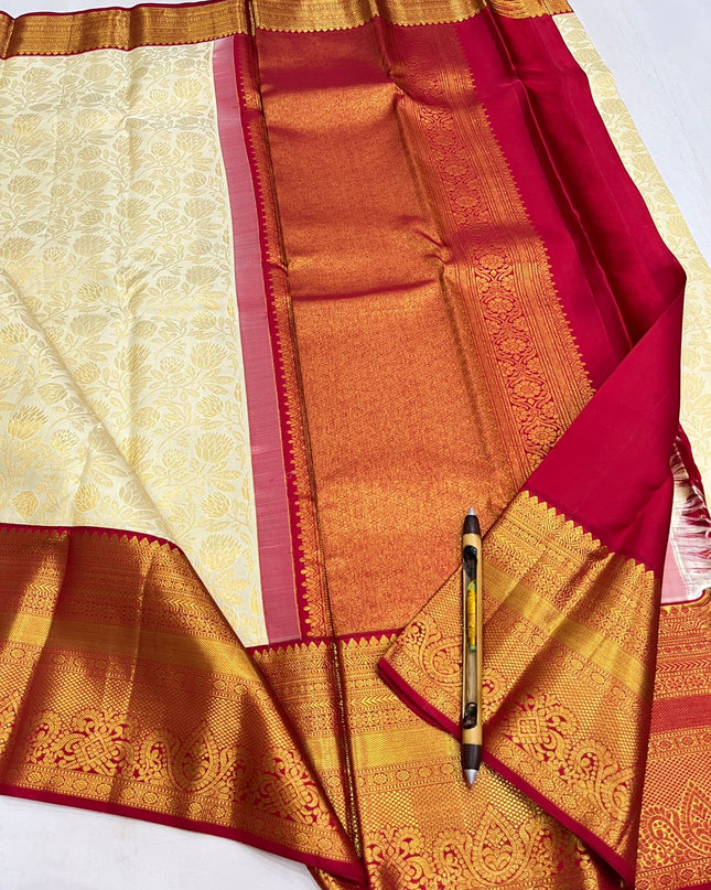Kanchipuram Pure Silk Bridal Saree | Handwoven Wedding Saree