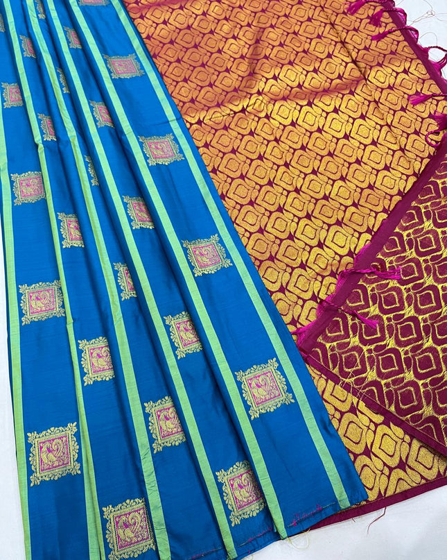 Affordable Luxury Kanchipuram Soft Silk Saree