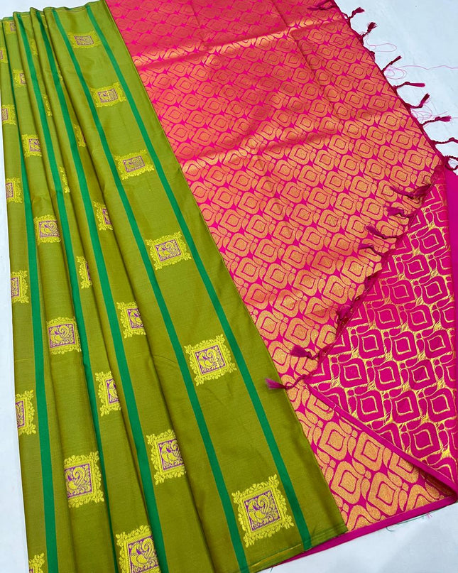 Affordable Luxury Kanchipuram Soft Silk Saree