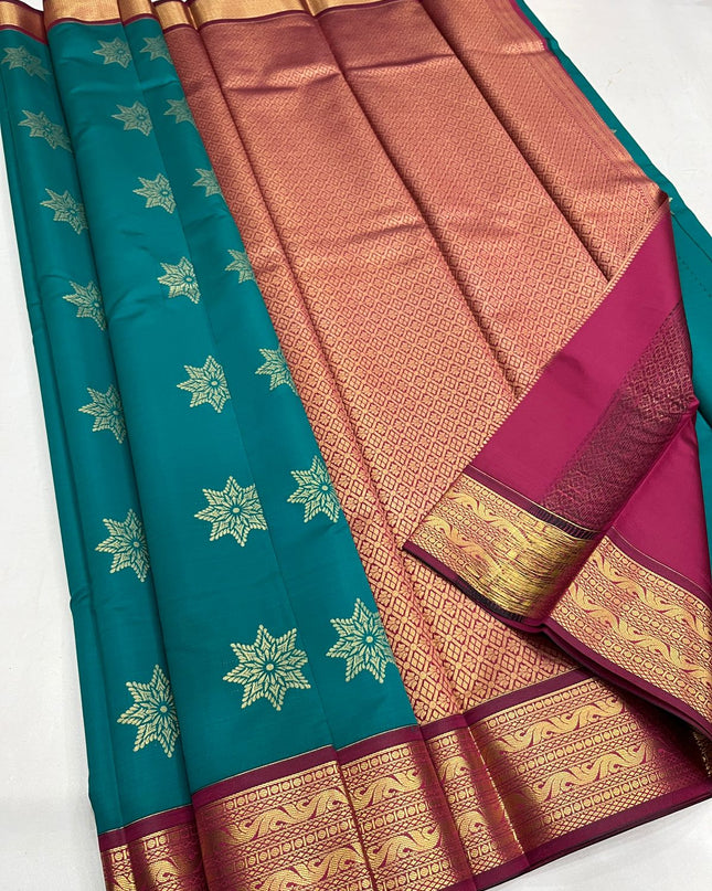 Affordable Luxury Kanchipuram Soft Silk Saree